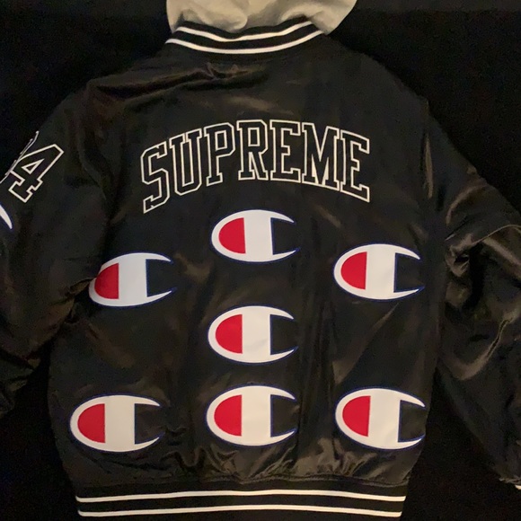 Supreme X champion varsity jacket fw18 100% authentic - Picture 3 of 5